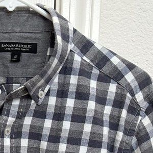 Banana Republic - Luxe Flannel Button Down Shirt - Slim Fit